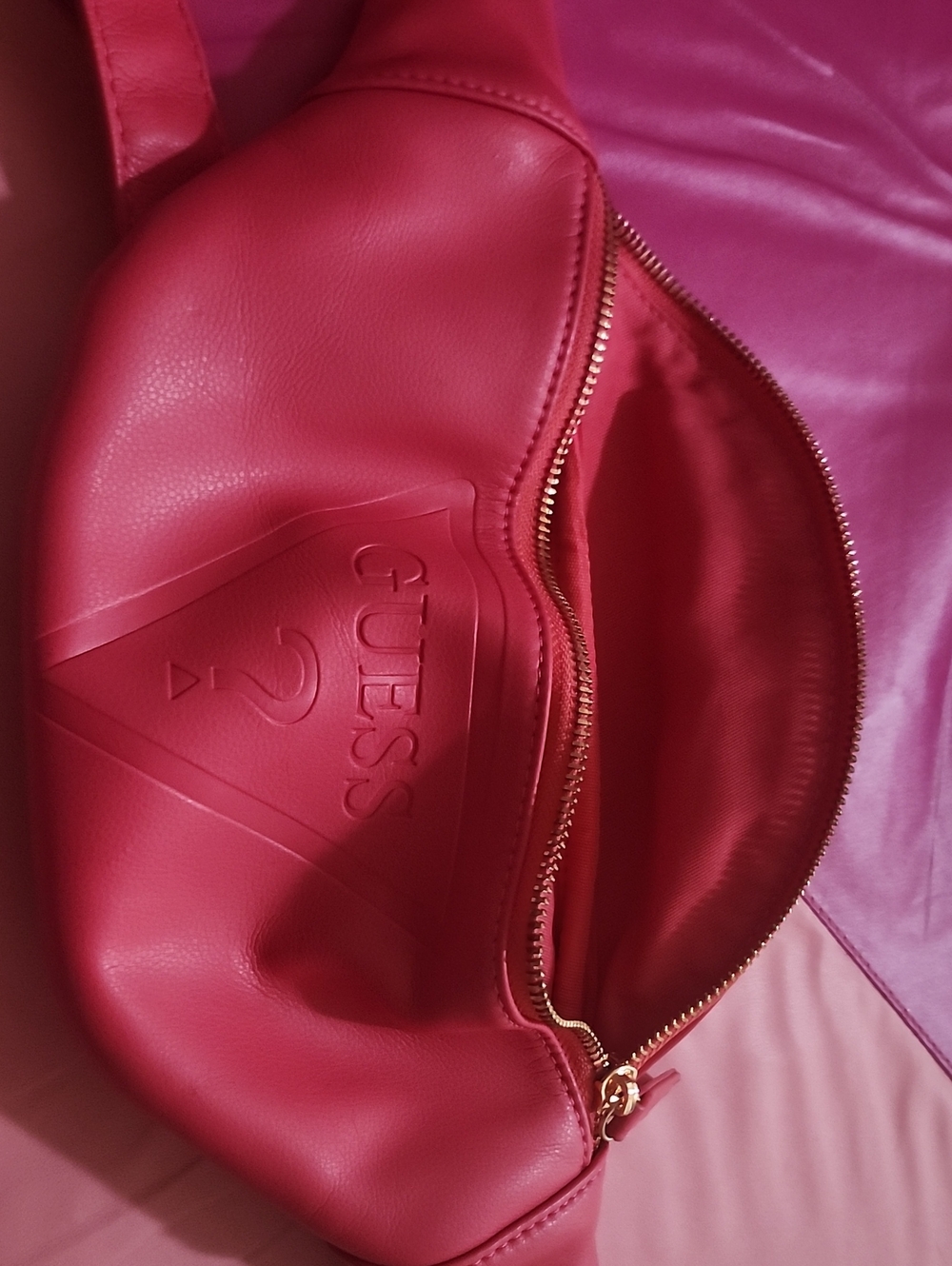 Pink Geuss Fanny Pack